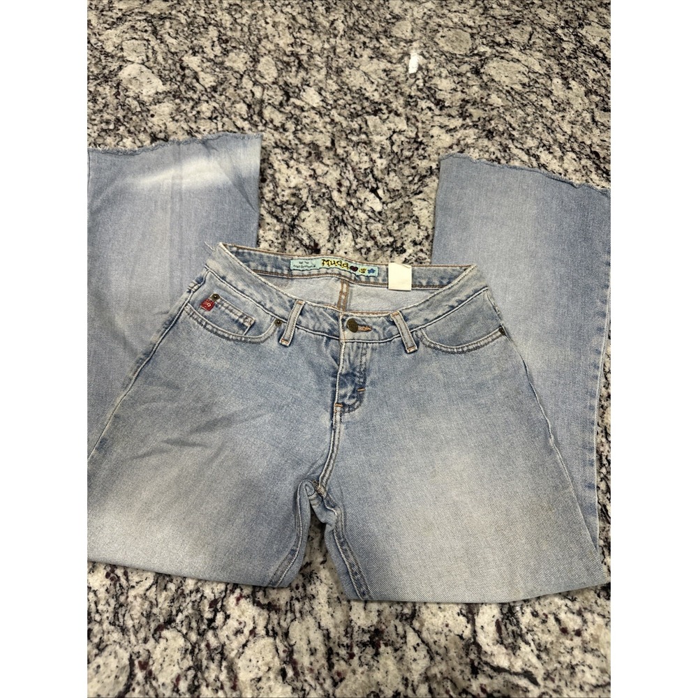 Vintage Mudd Jeans 90s Y2K Flare Leg‎ Denim Jeans Sz 7